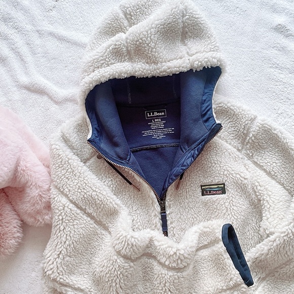 L.L.Bean womens Mountain Pile Fleece coat - Picture 9 of 16